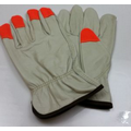 Cow Grain Leather Drivers' Glove with Keystone Thumb